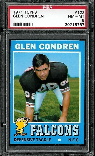 Glen Condren - 1971 Topps #122 - PSA 8