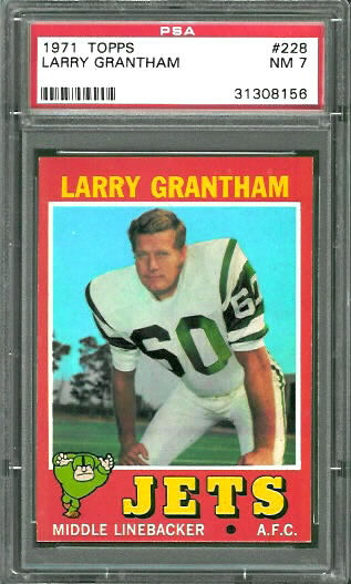 Larry Grantham - 1971 Topps #228 - PSA 7