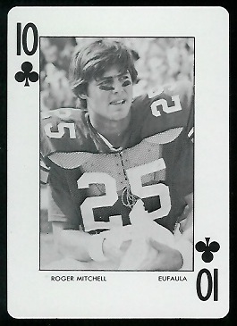 Roger Mitchell - 1972 Auburn Playing Cards #10C - mint