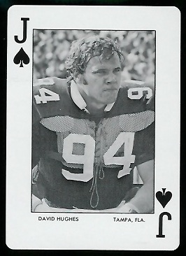 1972 Auburn Playing Cards #11S - David Hughes - mint
