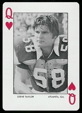 1972 Auburn Playing Cards #12H - Steve Taylor - mint