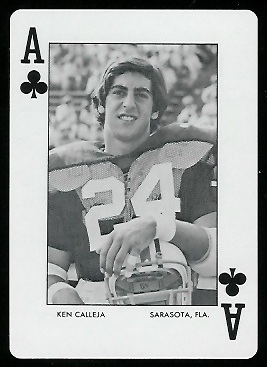 1972 Auburn Playing Cards #1C - Ken Calleja - mint