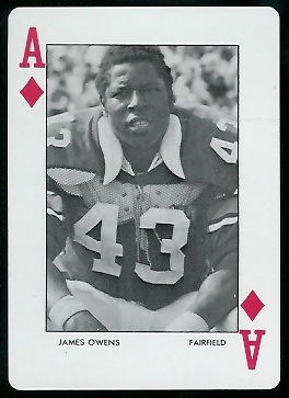 1972 Auburn Playing Cards #1D - James Owens - mint