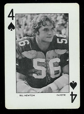 1972 Auburn Playing Cards #4S - Bill Newton - nm-mt