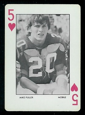 1972 Auburn Playing Cards #5H - Mike Fuller - nm