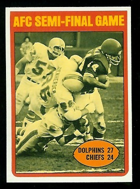 AFC Semi-Final Game - 1972 Topps #133 - nm