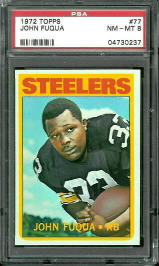 John Fuqua - 1972 Topps #77 - PSA 8
