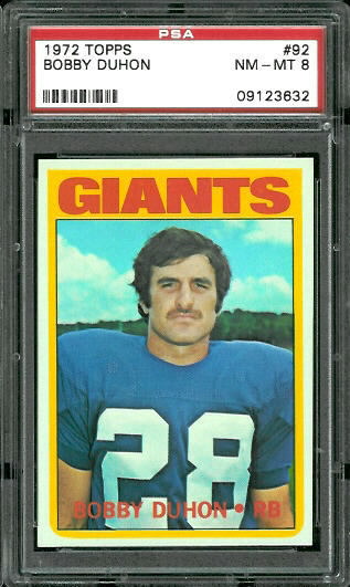 Bobby Duhon - 1972 Topps #92 - PSA 8