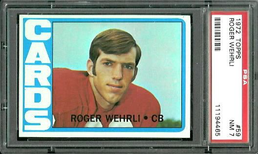 Roger Wehrli - 1972 Topps #59 - PSA 7