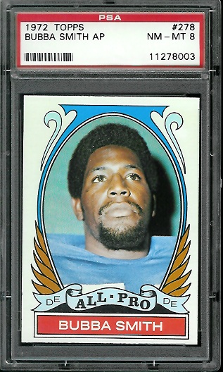 Bubba Smith All-Pro - 1972 Topps #278 - PSA 8