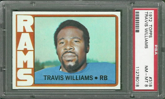Travis Williams - 1972 Topps #318 - PSA 8