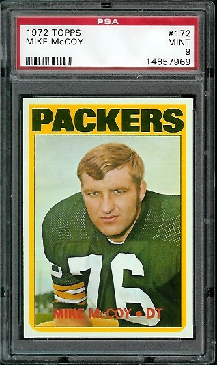 Mike McCoy - 1972 Topps #172 - PSA 9