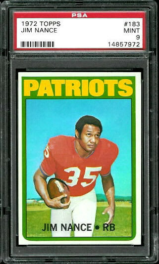 Jim Nance - 1972 Topps #183 - PSA 9
