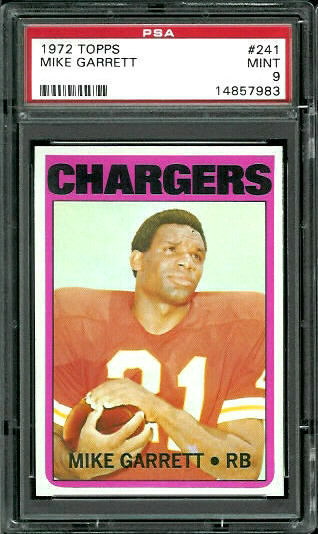 Mike Garrett - 1972 Topps #241 - PSA 9