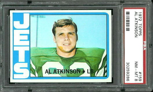 Al Atkinson - 1972 Topps #159 - PSA 8
