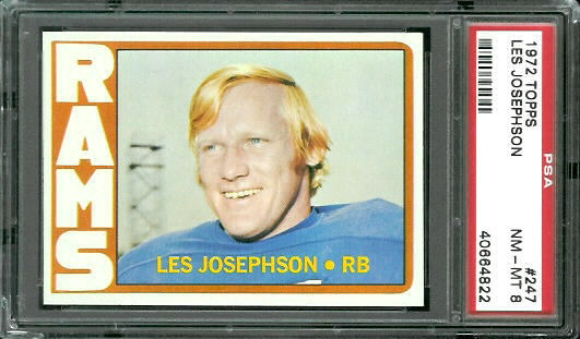 Les Josephson - 1972 Topps #247 - PSA 8