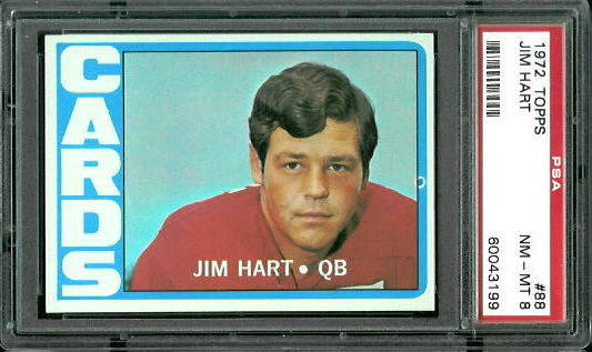 Jim Hart - 1972 Topps #88 - PSA 8