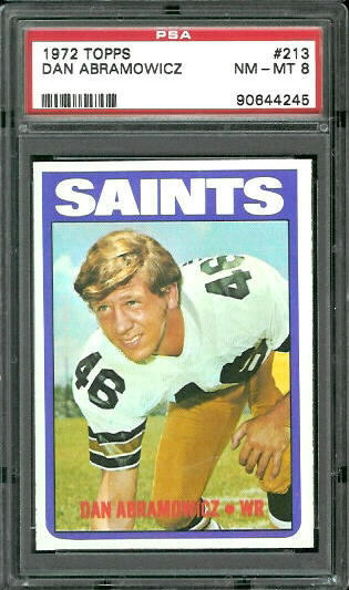 Dan Abramowicz - 1972 Topps #213 - PSA 8