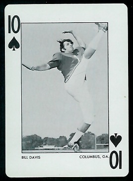 1973 Alabama Playing Cards #10S - Bill Davis - nm+