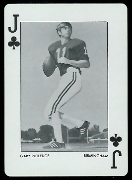 1973 Alabama Playing Cards #11C - Gary Rutledge - nm+