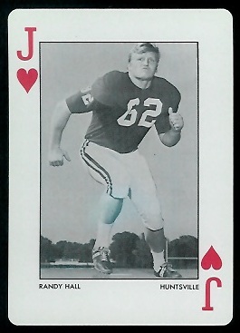 Randy Hall - 1973 Alabama Playing Cards #11H - nm+