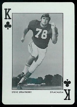 Steve Sprayberry - 1973 Alabama Playing Cards #13C - nm+