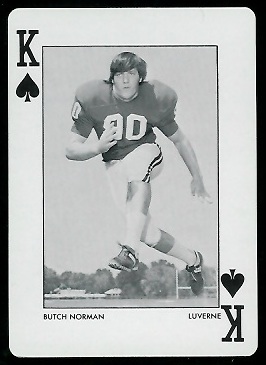 Butch Norman - 1973 Alabama Playing Cards #13S - nm+