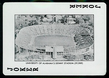 1973 Alabama Playing Cards #14B - Denny Stadium - ex+