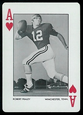 Robert Fraley - 1973 Alabama Playing Cards #1H - nm+