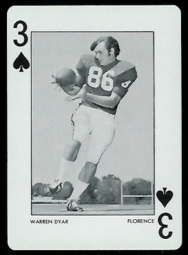 Warren Dyar - 1973 Alabama Playing Cards #3S - nm+
