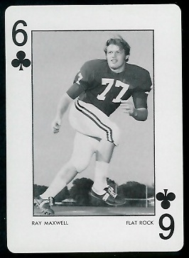 Ray Maxwell - 1973 Alabama Playing Cards #6C - nm+