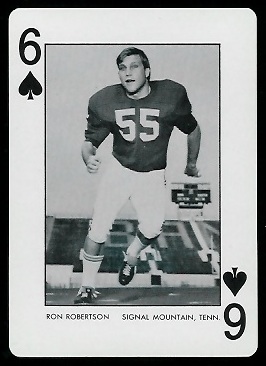 1973 Alabama Playing Cards #6S - Ron Robertson - nm+