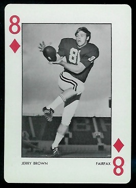Jerry Brown - 1973 Alabama Playing Cards #8D - nm+