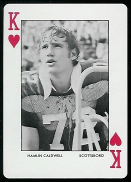 1973 Auburn Playing Cards #13H - Hamlin Caldwell - mint