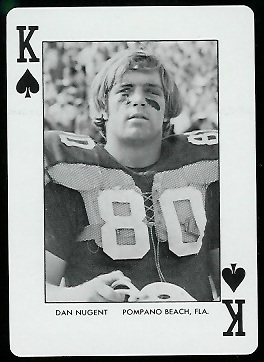 Dan Nugent - 1973 Auburn Playing Cards #13S - mint