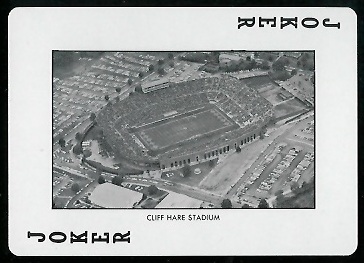 Cliff Hare Stadium - 1973 Auburn Playing Cards #14A - mint