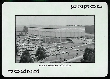 Auburn Memorial Coliseum - 1973 Auburn Playing Cards #14B - mint