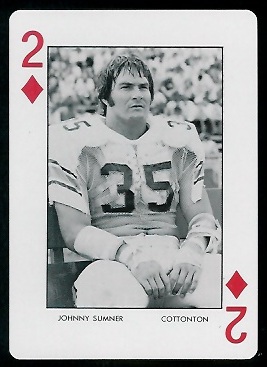 1973 Auburn Playing Cards #2D - Johnny Sumner - mint