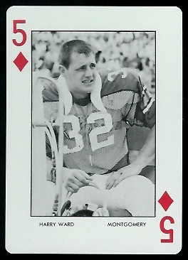 Harry Ward - 1973 Auburn Playing Cards #5D - mint