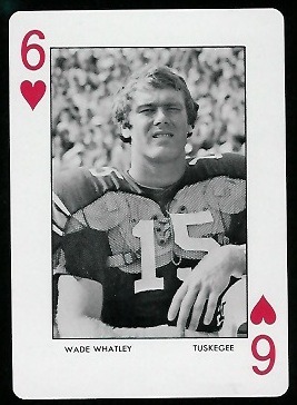 1973 Auburn Playing Cards #6H - Wade Whatley - mint