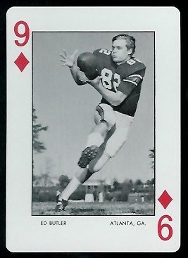 Ed Butler - 1973 Auburn Playing Cards #9D - mint