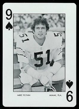 1973 Auburn Playing Cards #9S - Mike Flynn - mint