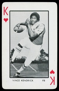 1973 Florida Playing Cards #13H - Vince Kendrick - mint