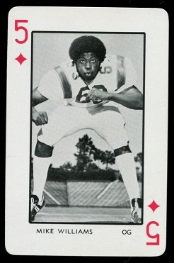 1973 Florida Playing Cards #5D - Mike Williams - nm-mt