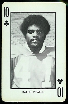 1973 Nebraska Playing Cards #10C - Ralph Powell - nm