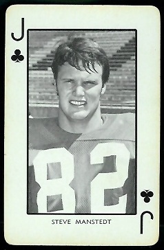 1973 Nebraska Playing Cards #11C - Steve Manstedt - exmt