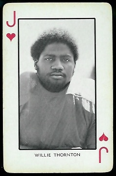 Willie Thornton - 1973 Nebraska Playing Cards #11H - vg