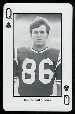 Brent Longwell - 1973 Nebraska Playing Cards #12 C - nm
