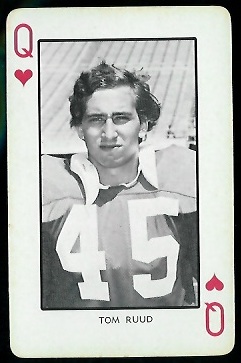 1973 Nebraska Playing Cards #12H - Tom Ruud - nm