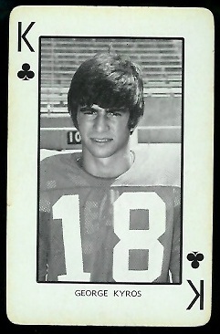 George Kyros - 1973 Nebraska Playing Cards #13C - exmt